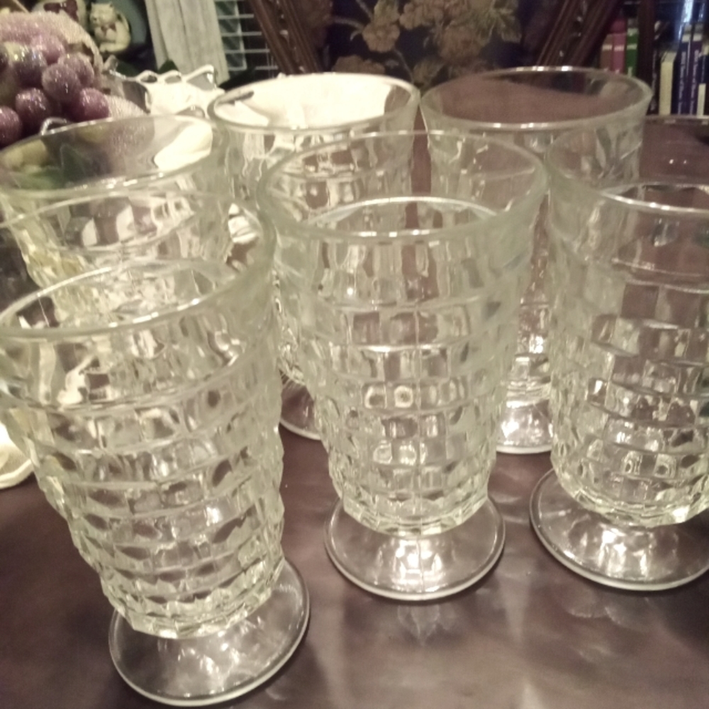 COPY - Vintage Whitehall clear glasses